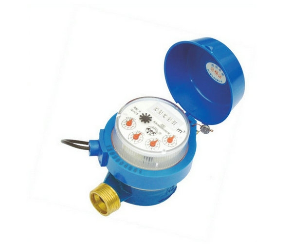 Single-beam transmitter water meter