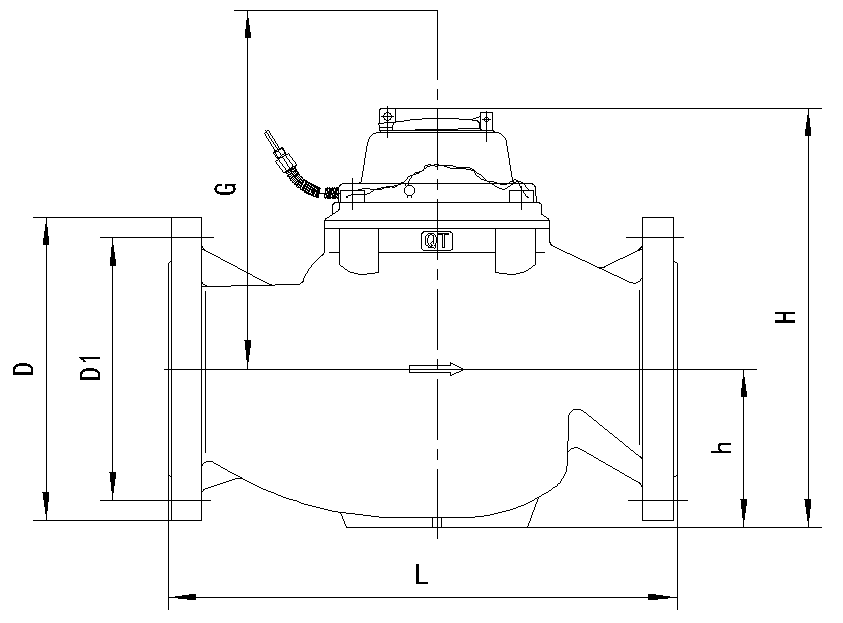 Electronic remote water meter