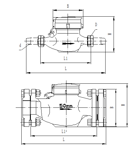 Rotor Dry Signal Water Meter